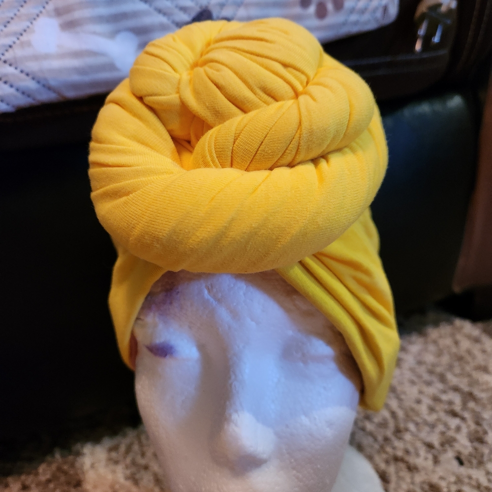 Yellow Turban Headwrap